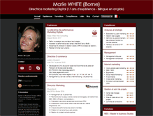 Tablet Screenshot of marie-white.com